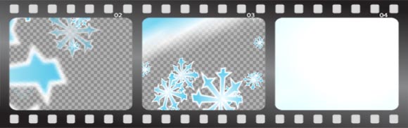 footage transition "Snowflakes"