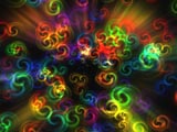 фон "разноцветные спиральки"
